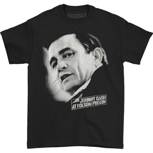 Johnny Cash Close Up Folsom T-shirt Front