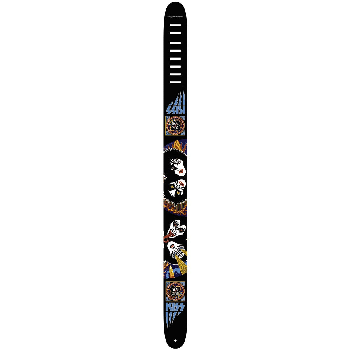 KISS Rock And Roll Over Guitar Strap Front
