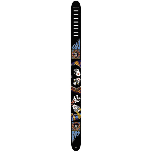 KISS Rock And Roll Over Guitar Strap Front
