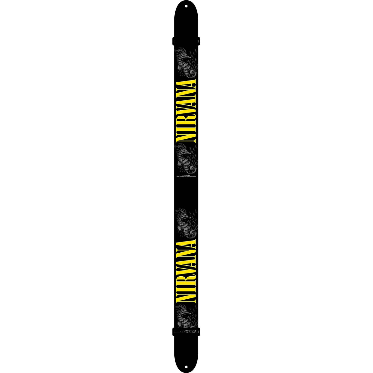 Nirvana Seahorses Guitar Strap Front