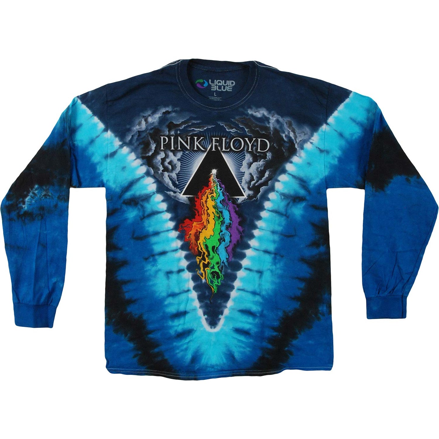 Pink Floyd Prism River Tie Dye  Long Sleeve Front