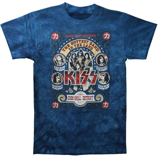 KISS Cobo Hall Tie Dye T-shirt Front