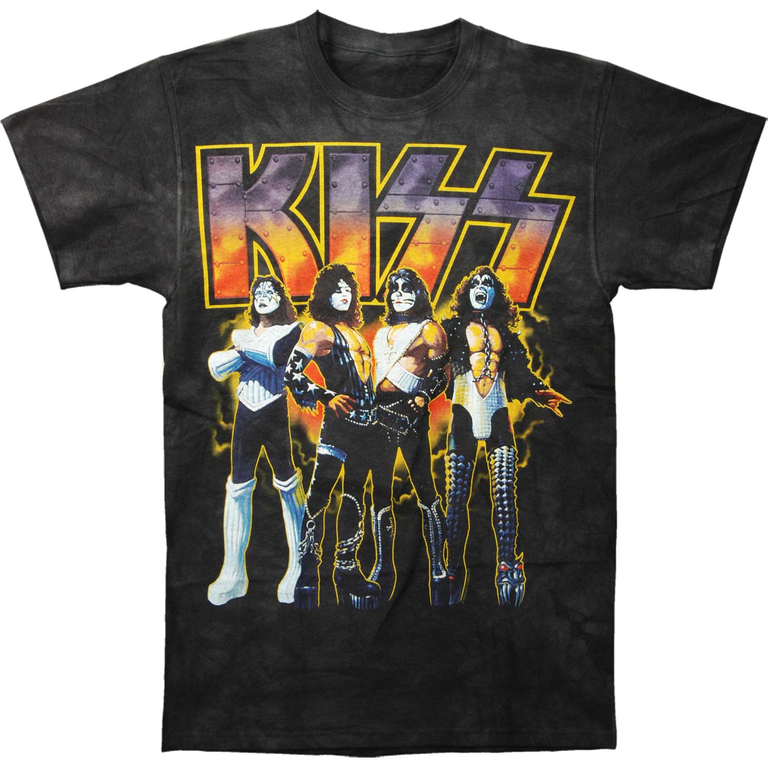 KISS Love Gun Tie Dye T-shirt Front
