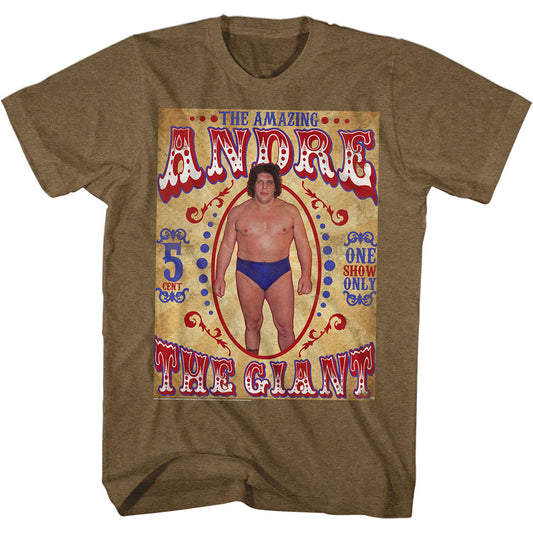 Andre The Giant Sideshow Andre Slim Fit T-shirt Front