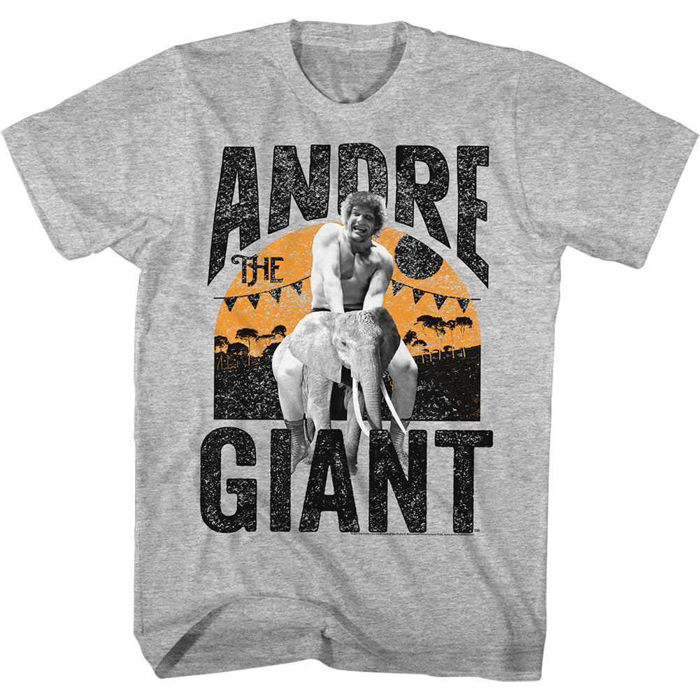 Andre The Giant Elephant Ride Slim Fit T-shirt Front