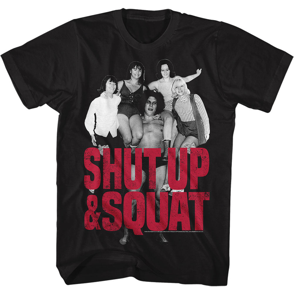 Andre The Giant Shut Up & Squat Slim Fit T-shirt Front