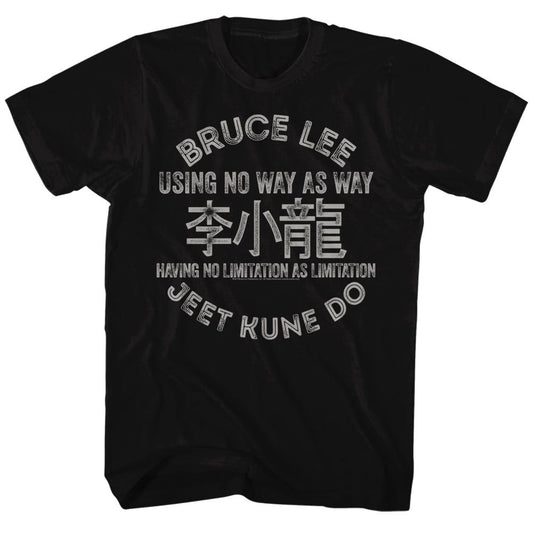 Bruce Lee Symbols Slim Fit T-shirt Front