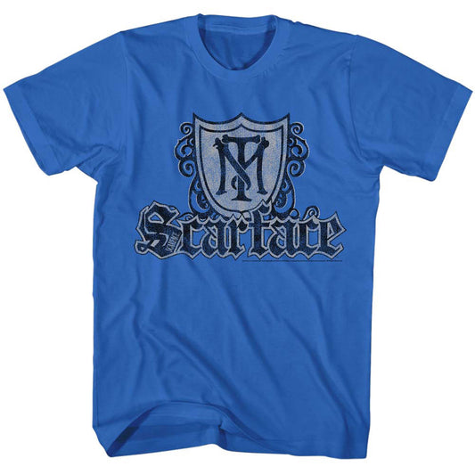 Scarface Shield & Guns Slim Fit T-shirt Front