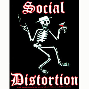 Social Distortion Skeleton Sticker Front