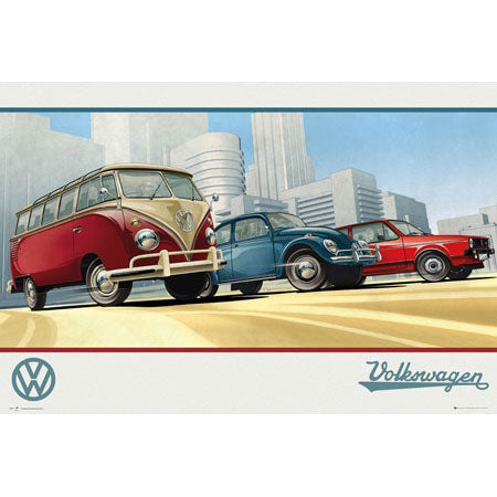 Volkswagen Camper Domestic Poster