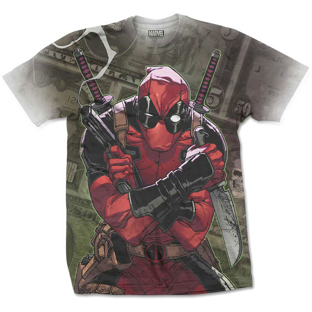 Deadpool Cash Sublimation T-shirt