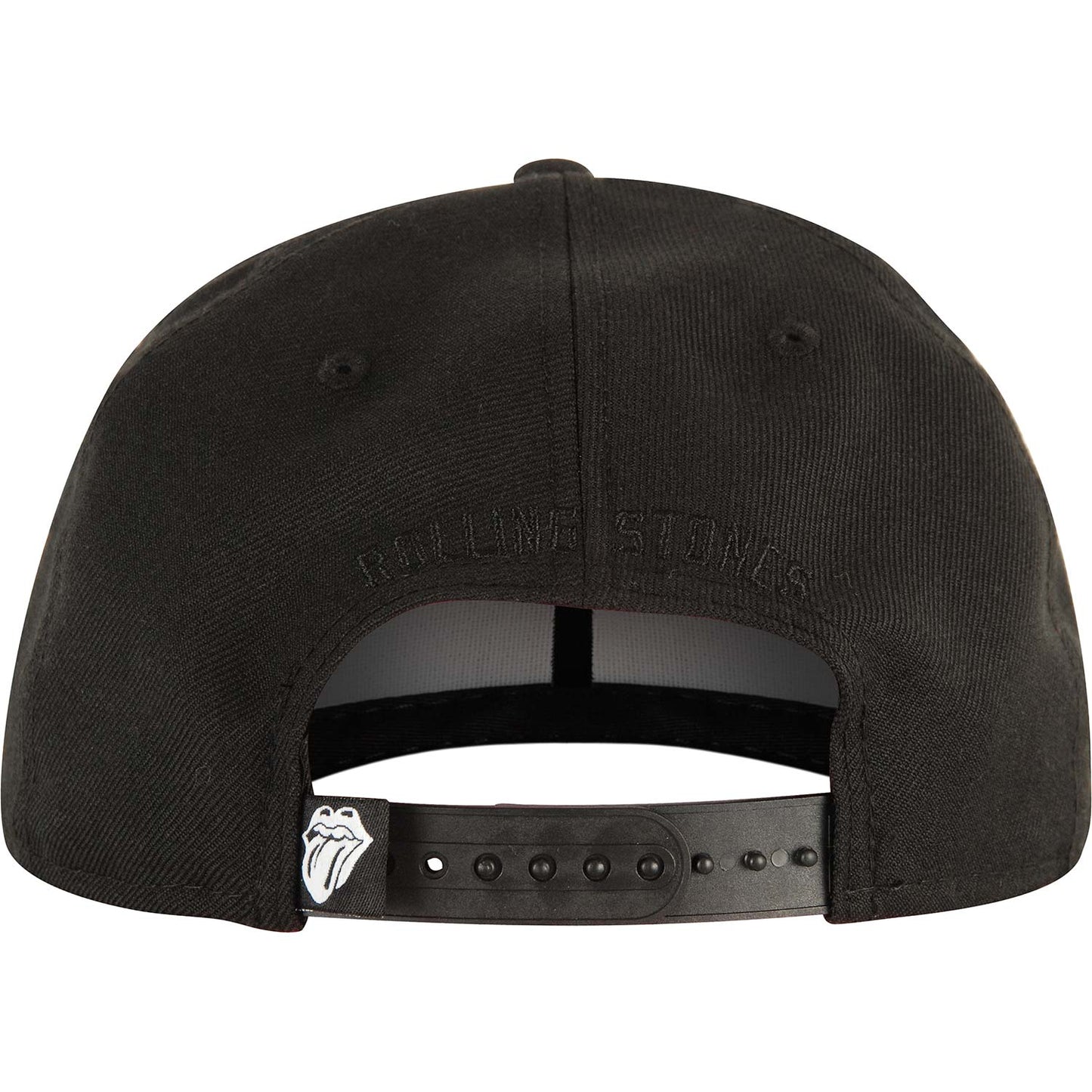 Rolling Stones Black On Black Hat Baseball Cap Back