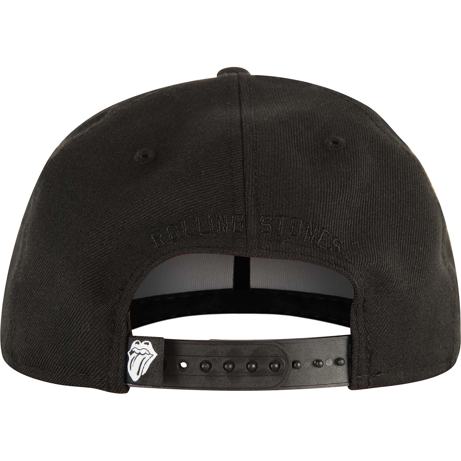 Rolling Stones Black On Black Hat Baseball Cap Back