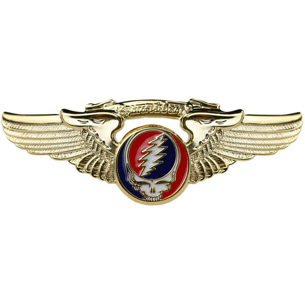 Grateful Dead Steal Your Face Pewter Pin Badge