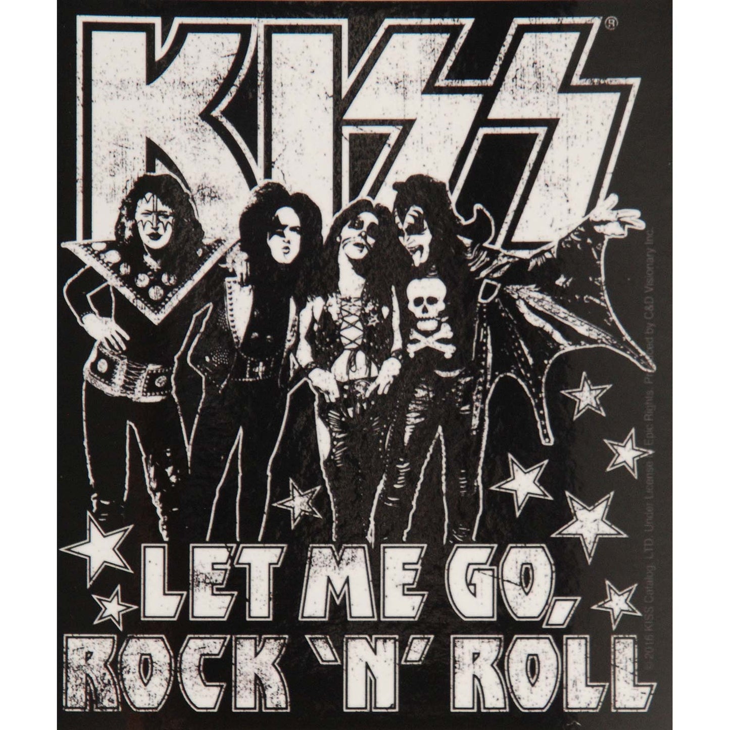 KISS Let Me Go Sticker Front