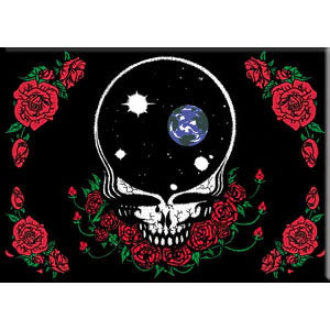 Grateful Dead Space Your Face & Roses Magnet Front