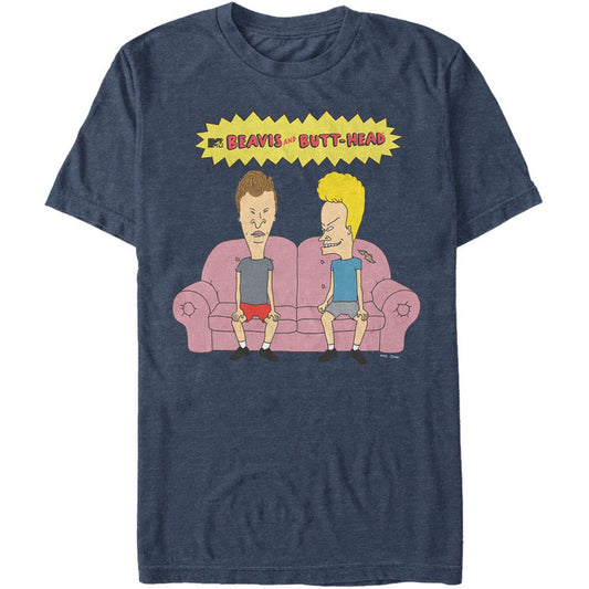 Beavis & Butthead Couch Head - Heather T-shirt