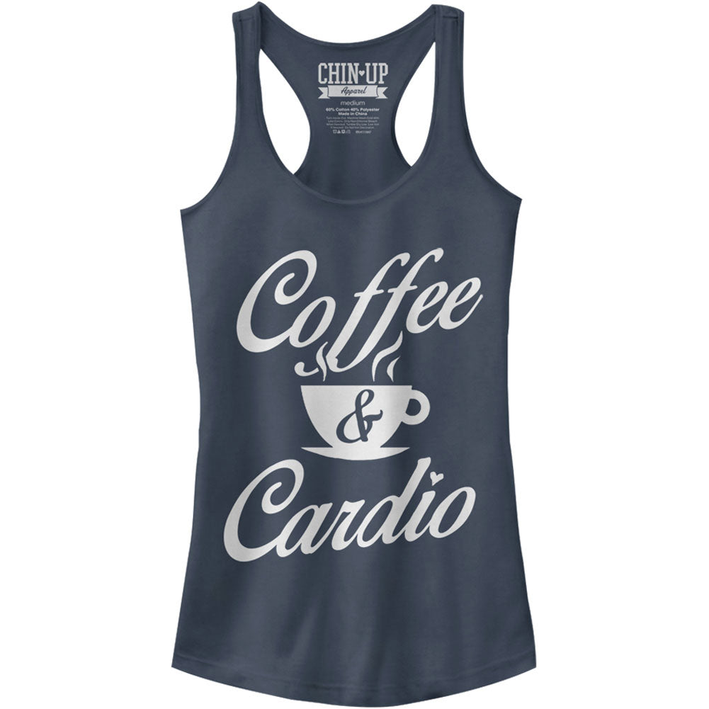 Chin Up Coffee Time - Racerback Womens Tank