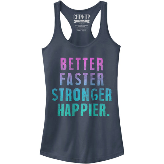 Chin Up Better Color - Racerback Womens Tank