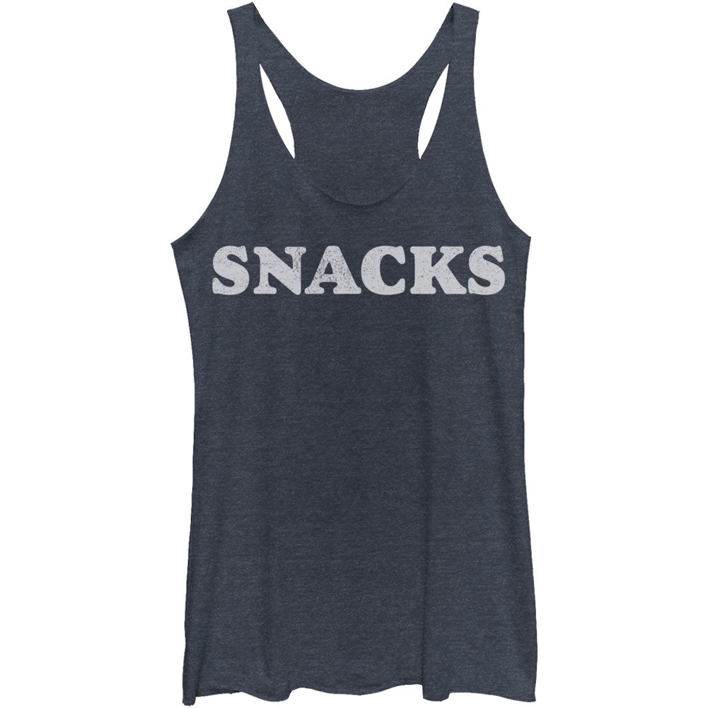 Chin Up Snacks - Heather - Racerback Womens Tank