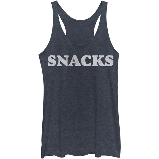 Chin Up Snacks - Heather - Racerback Womens Tank