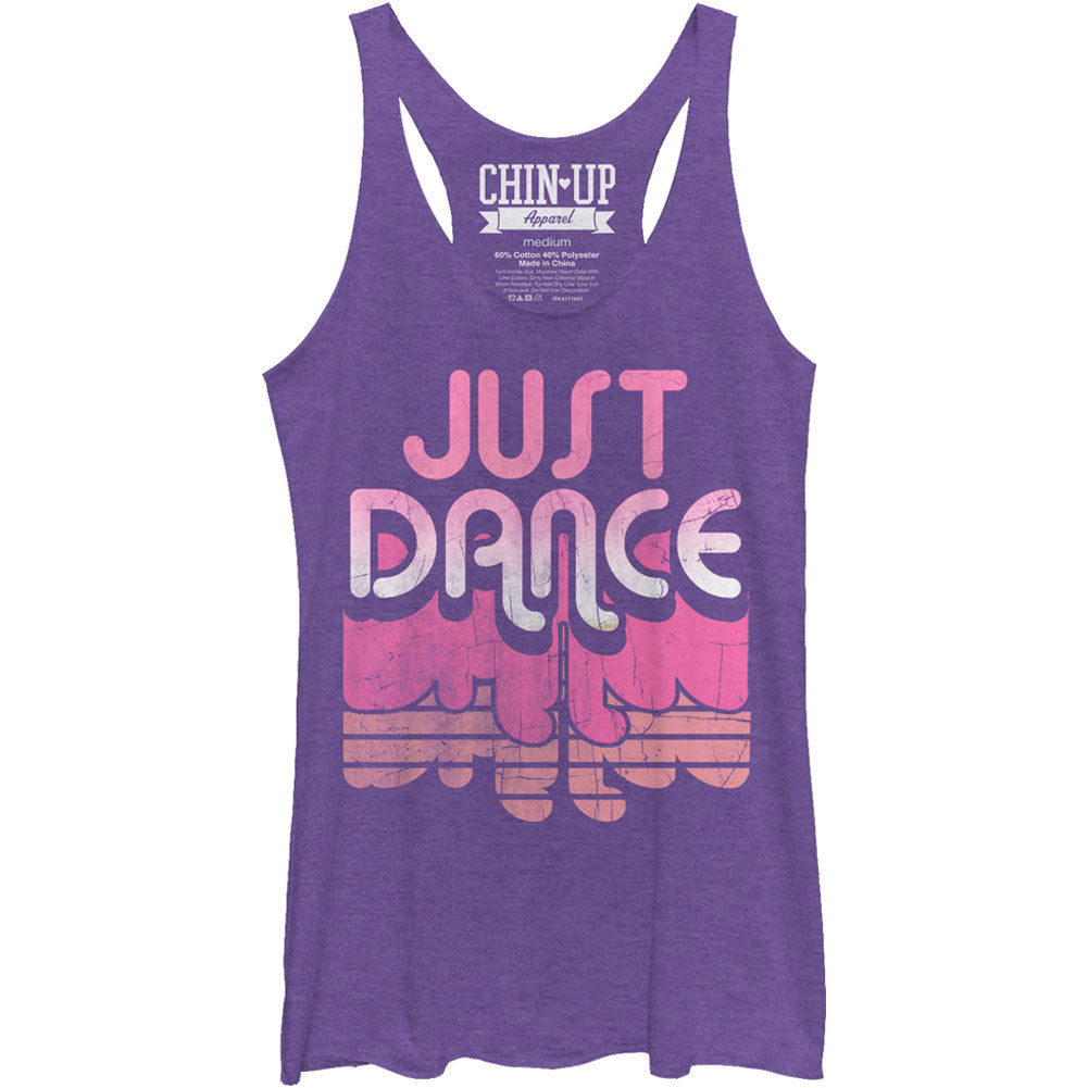 Chin Up Dance - Heather - Racerback Womens Tank