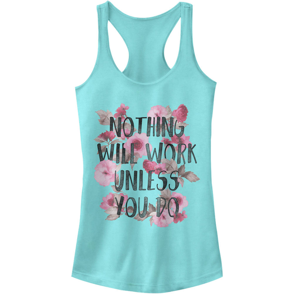 Chin Up Do The Work - Racerback Womens Tank