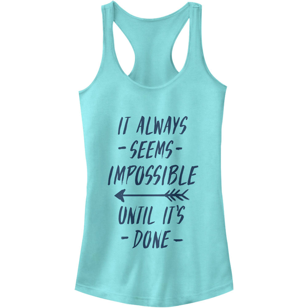 Chin Up Impossibilities - Racerback Womens Tank