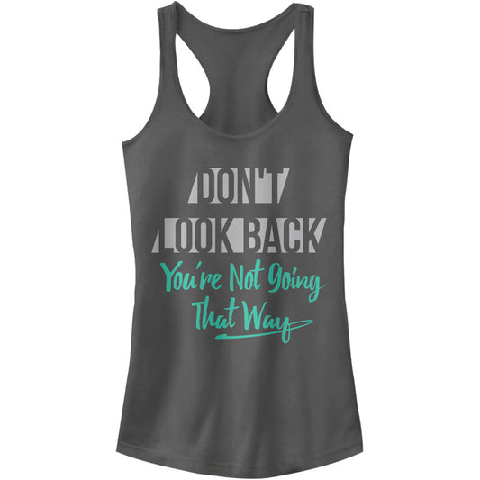 Chin Up Dont Look Back - Racerback Womens Tank