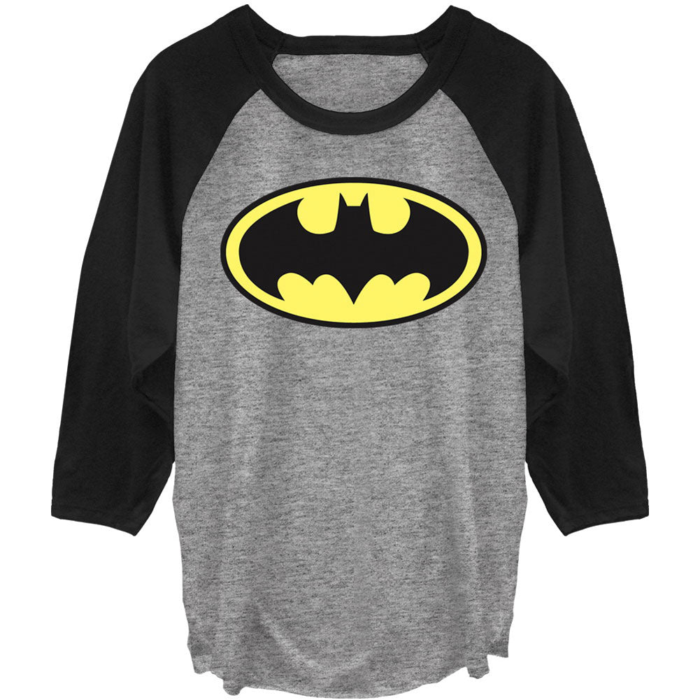 Batman Basic Logo Raglan Baseball Jersey