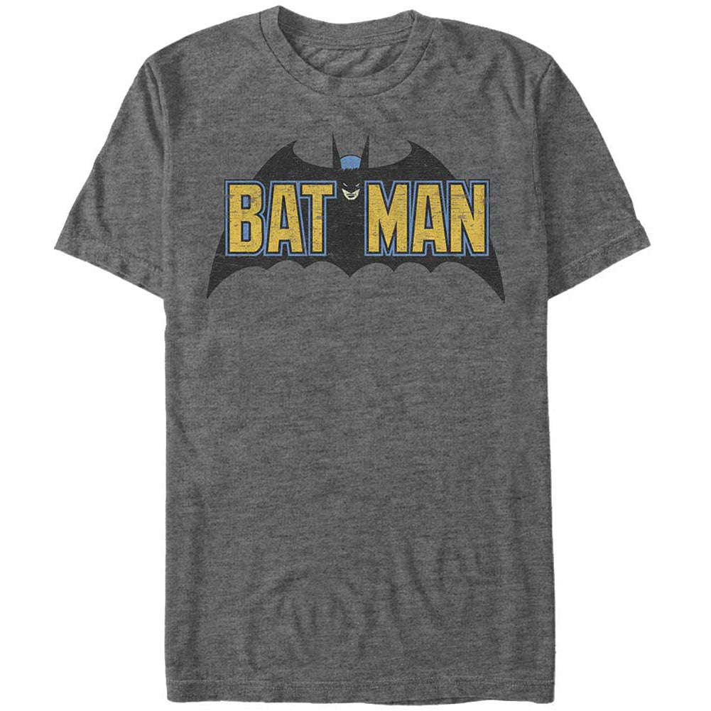 Batman Old Skool Logo - Heather T-shirt