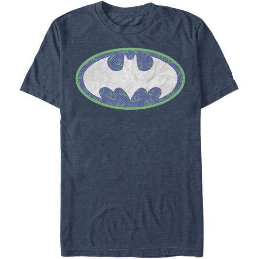 Batman Batman Joker Bat Logo - Heather T-shirt