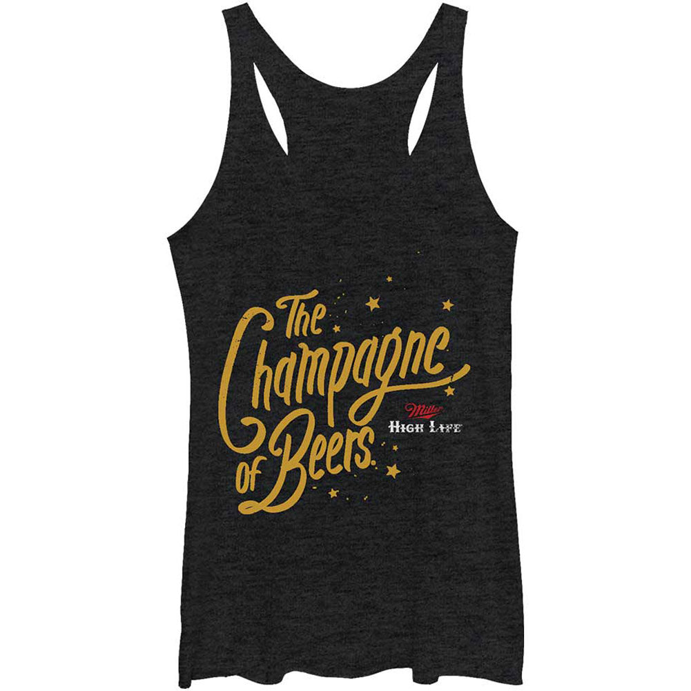 Miller Beer Sunday Funday - Heather - Racerback Womens Tank