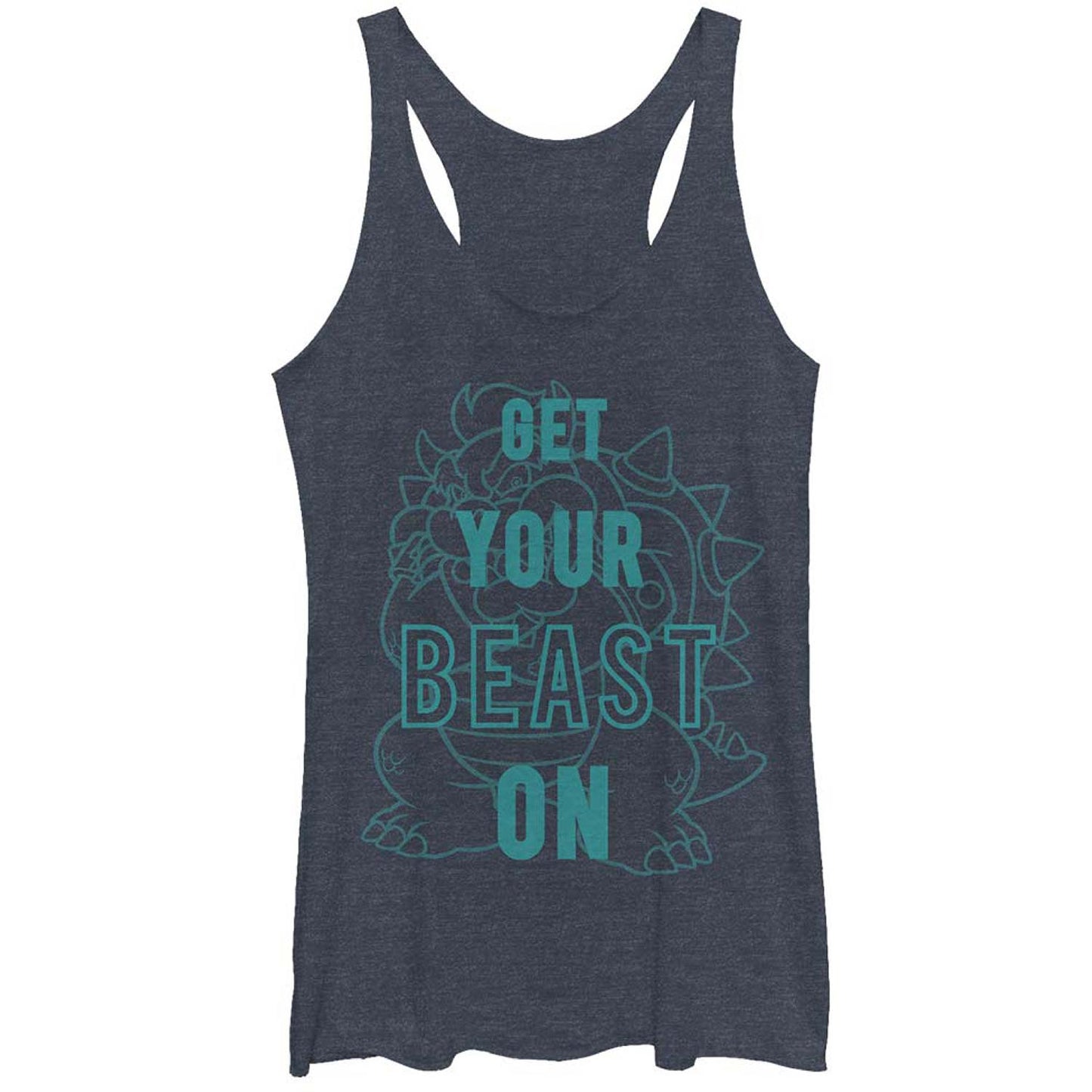Nintendo Bowser Beast - Heather - Racerback Womens Tank
