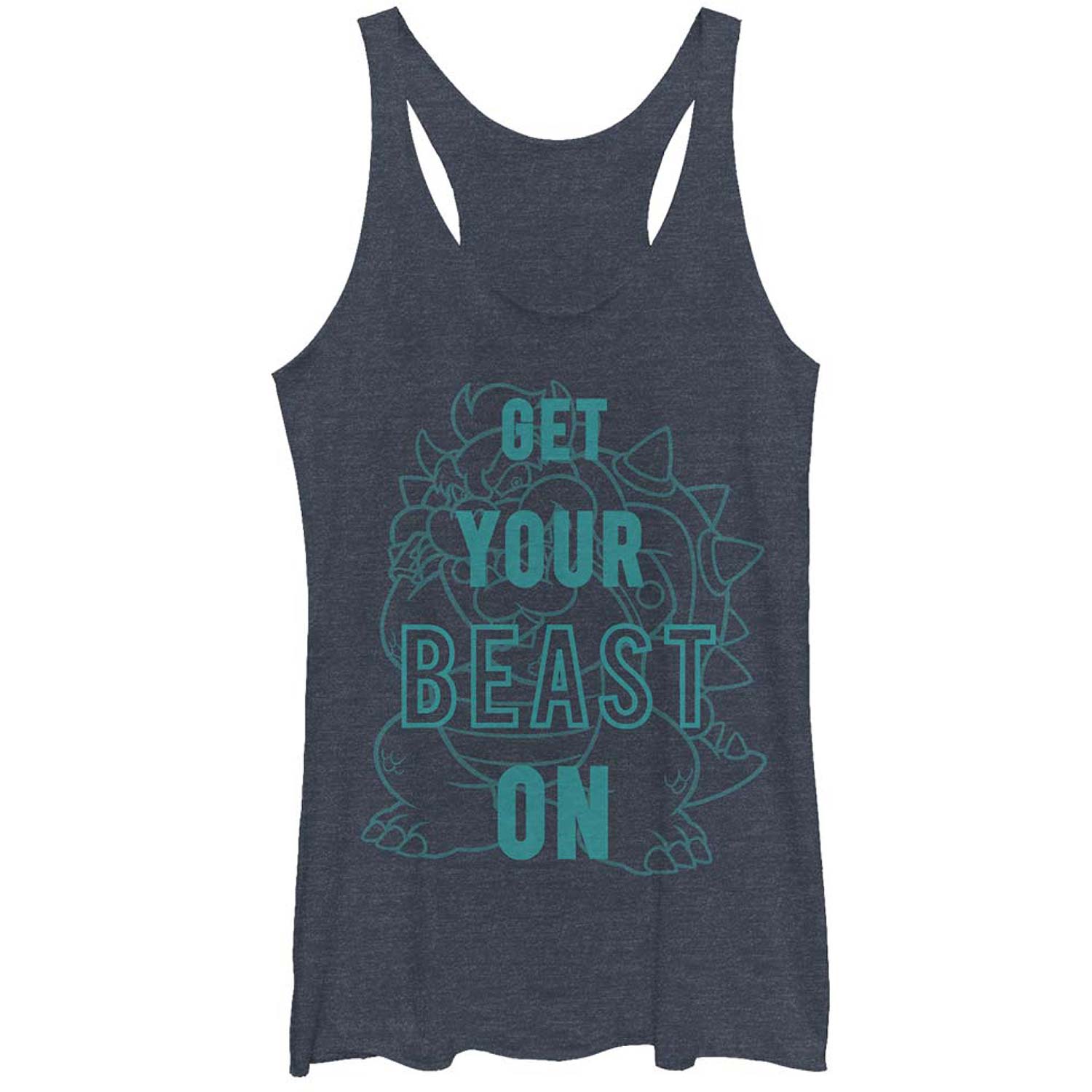 Nintendo Bowser Beast - Heather - Racerback Womens Tank