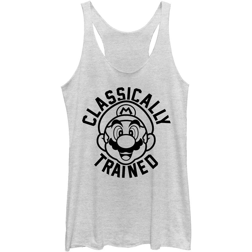 Nintendo Classic Education - Heather - Racerback Womens Tank