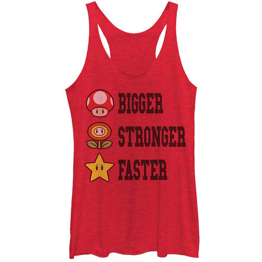 Nintendo Extra Power - Heather - Racerback Womens Tank