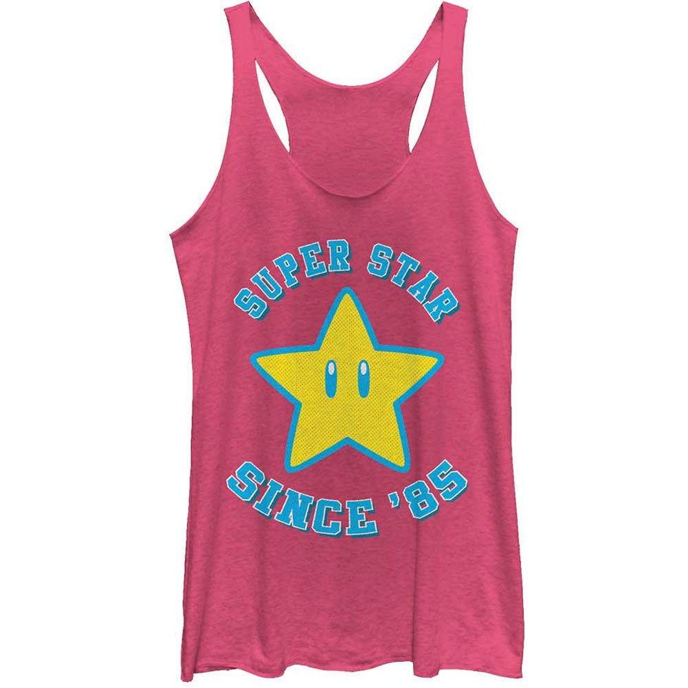 Nintendo Since 85 - Heather - Racerback Womens Tank