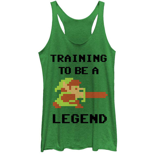 Zelda Legend Pixel - Racerback Womens Tank