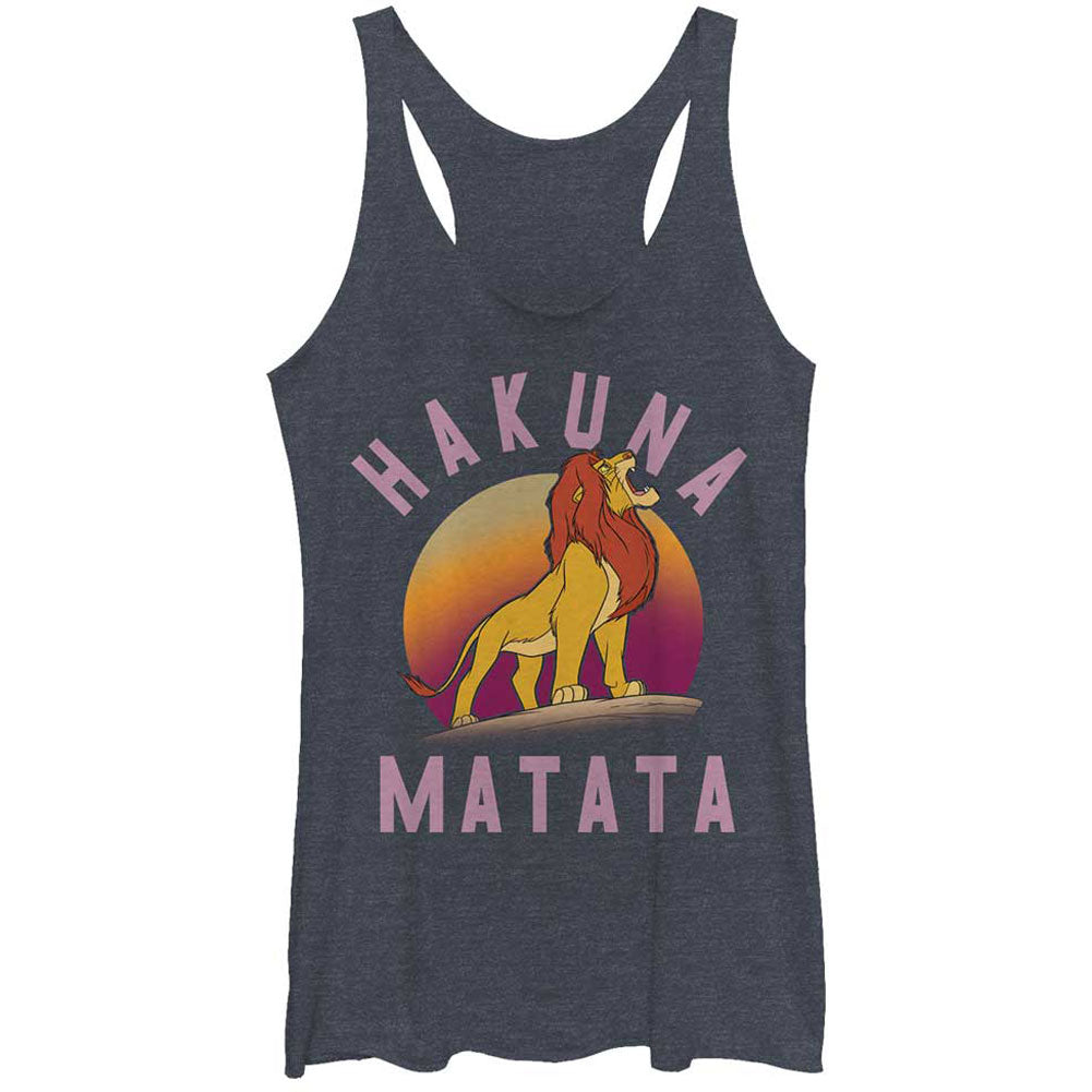 Lion King Warrior - Heather - Racerback Womens Tank