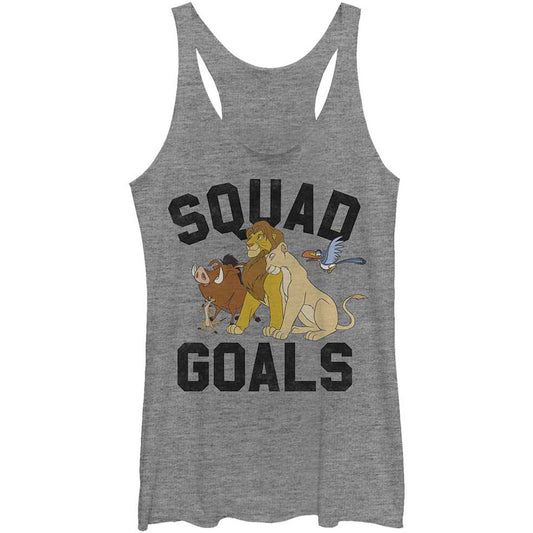 Lion King Squad Goals - Heather - Racerback Womens Tank