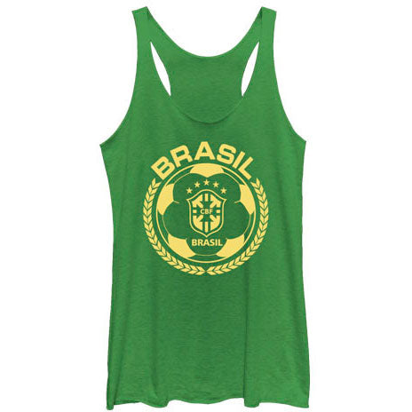 Soccer Club Brasil Finlas - Racerback Womens Tank