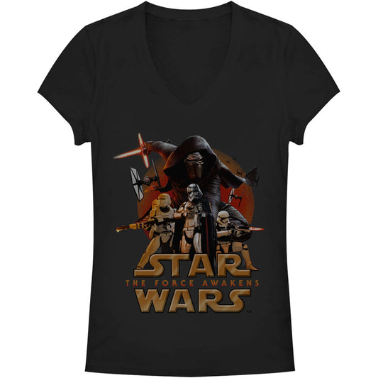 Star Wars New Poster - Deep V-Neck Junior Top