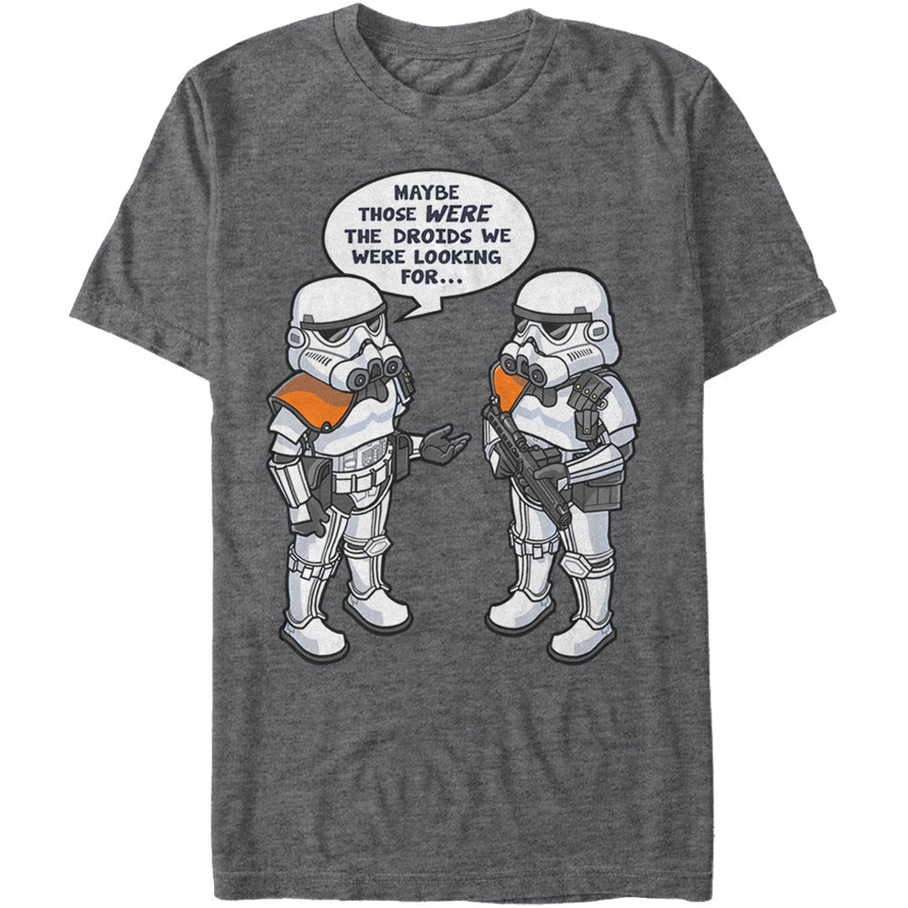 Star Wars Droid Whoops - Heather T-shirt