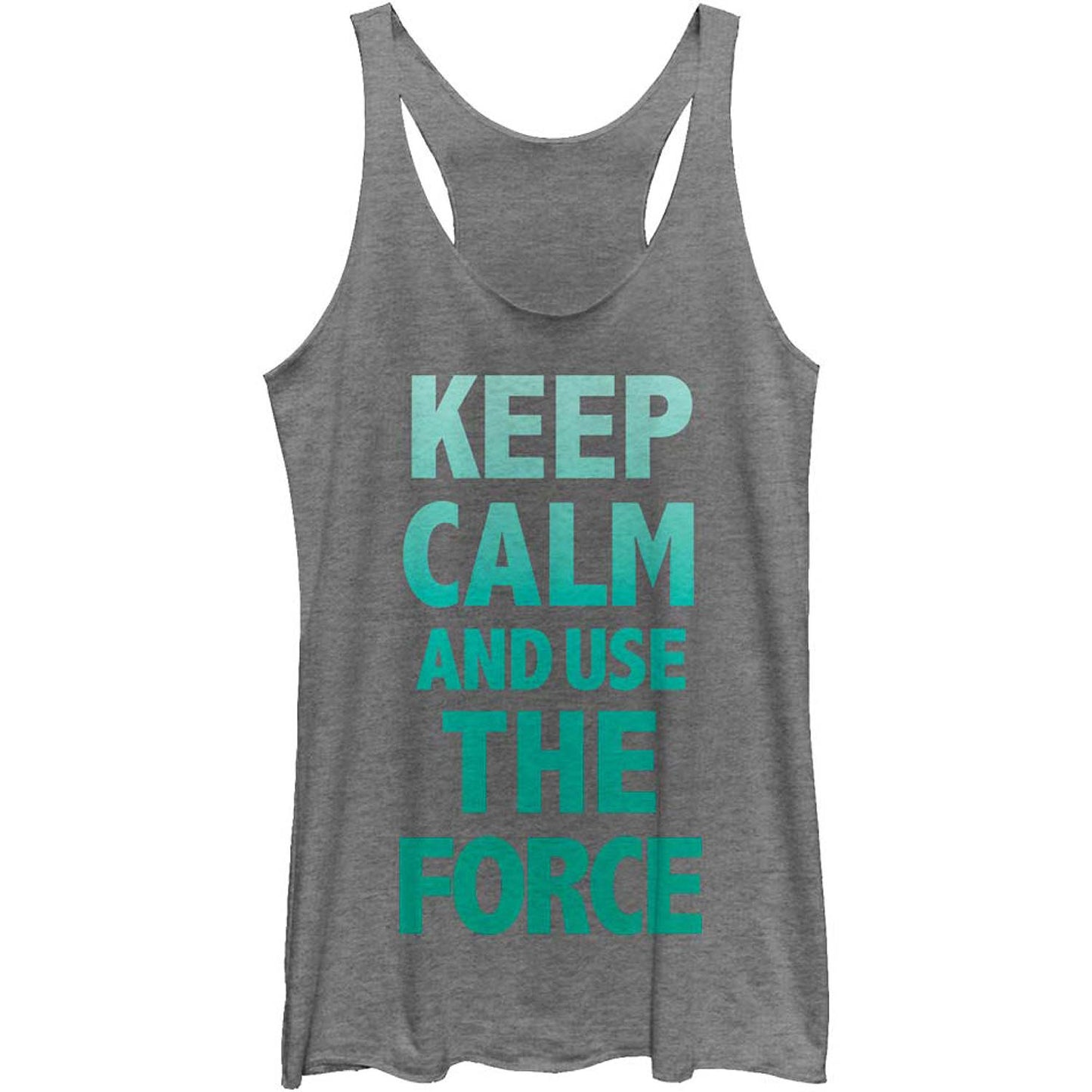 Star Wars Keep Force - Heather - Racerback Womens Tank