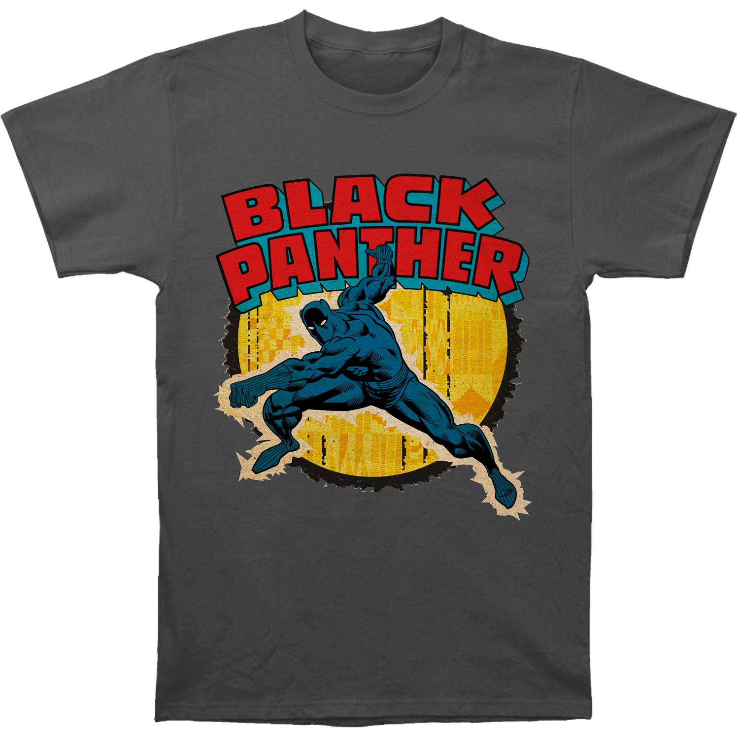 Black Panther Punch Slim Fit T-shirt Front