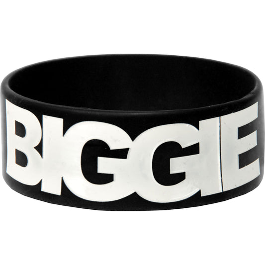 Big White Logo Rubber Bracelet