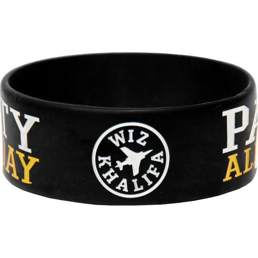 Wiz Khalifa Party Rubber Bracelet Front