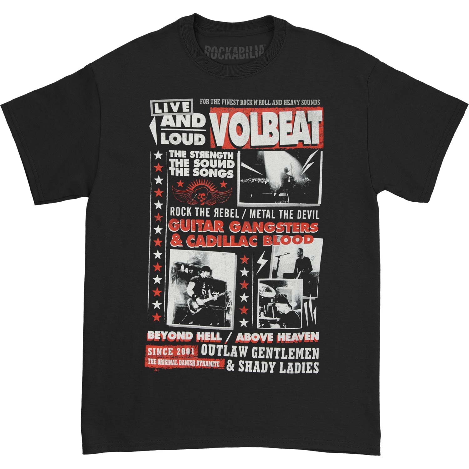 Volbeat Discography T-shirt Front