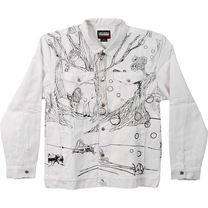 Art Rave Girls White (Only Limited SM And MD Left) Denim Jacket